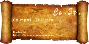 Csurgai Szilvia névjegykártya